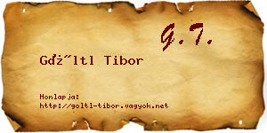 Göltl Tibor névjegykártya